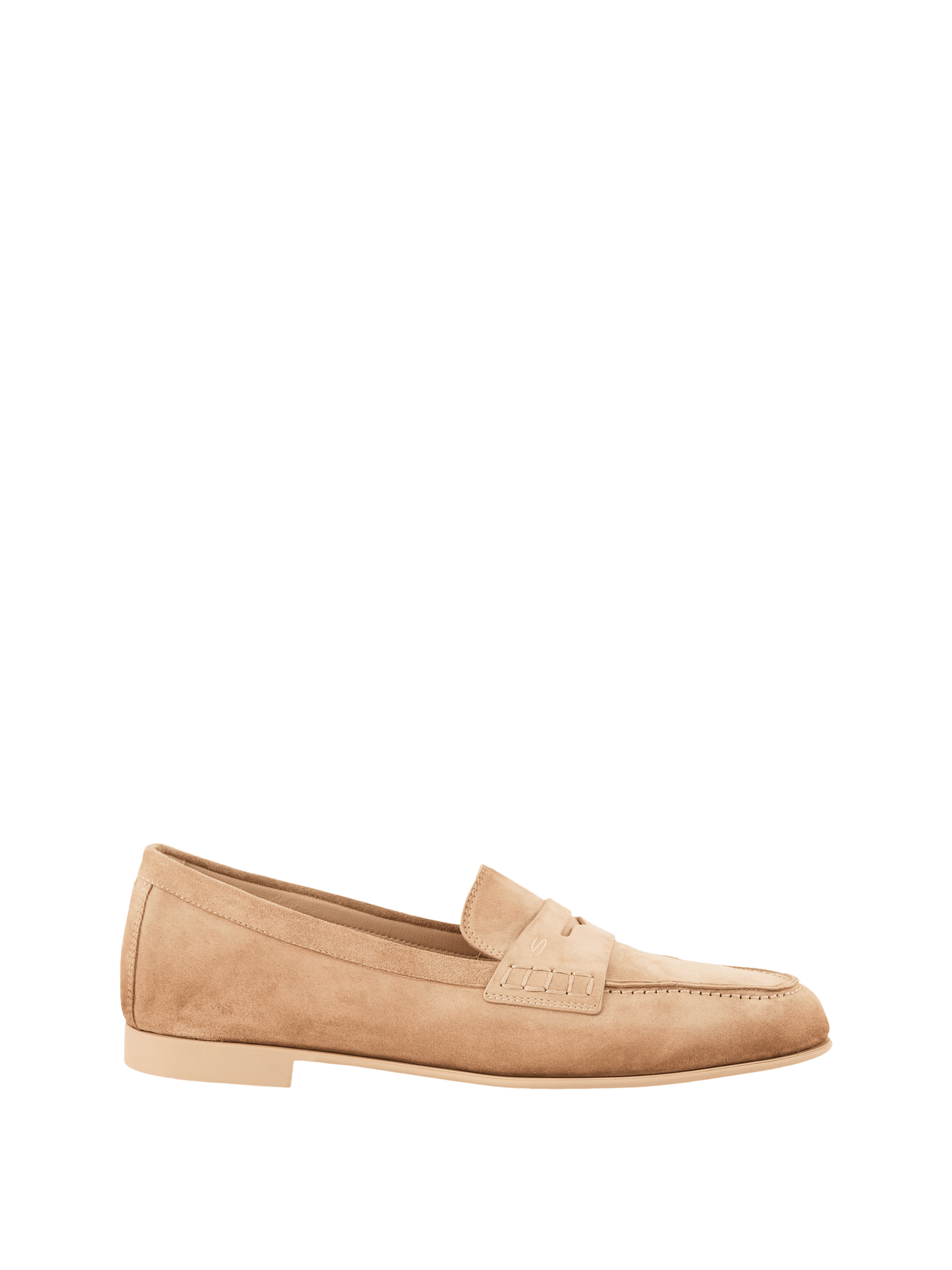 Penny Loafer 'Vibe' aus Veloursleder Beige