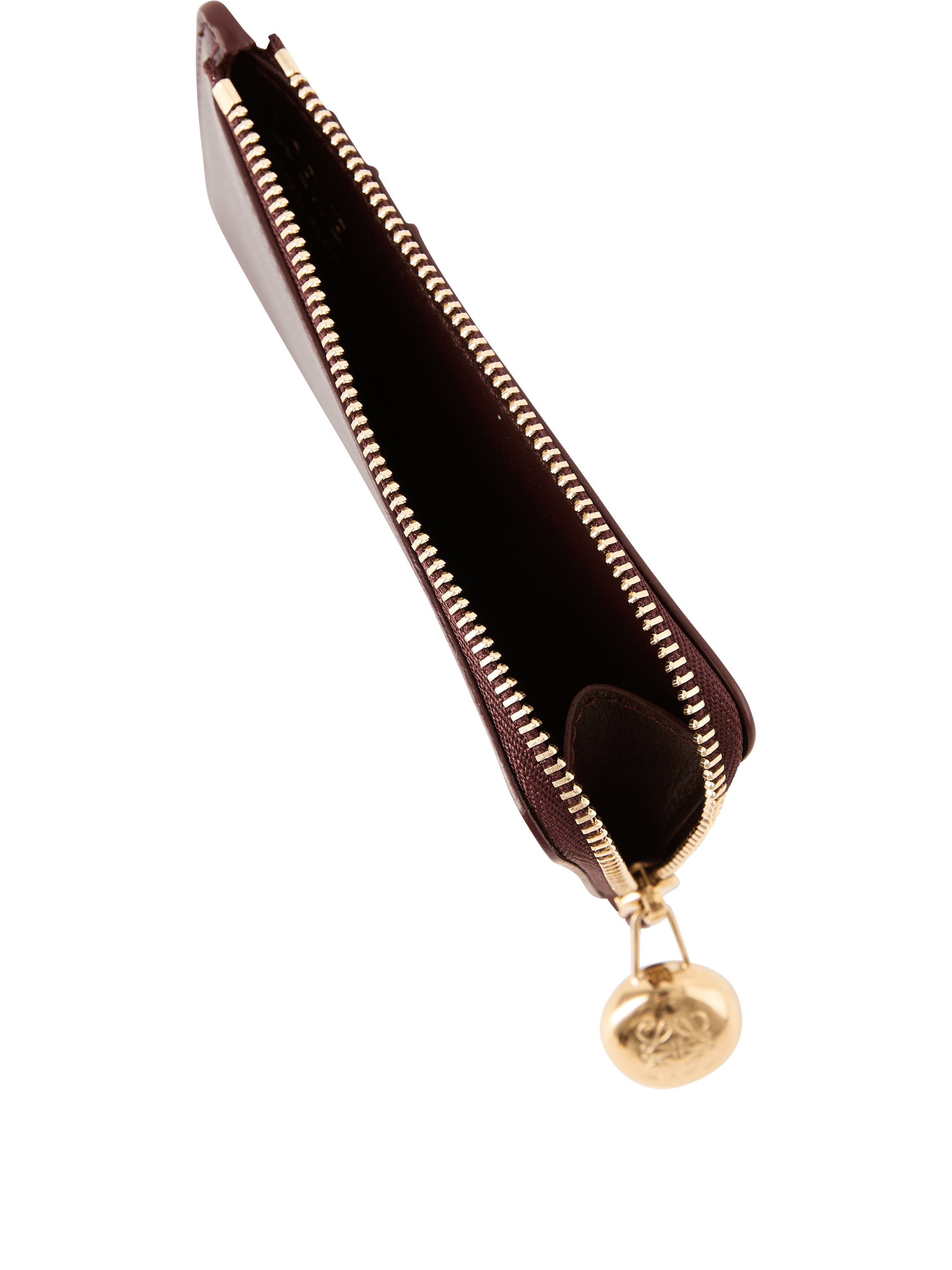 LOEWE Kartenetui 'Pebble Coin' Burgundy, Rückansicht – UNGER.DE
