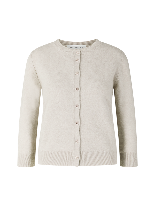 Cashmere-Seide Twin-Set 'Niara' Gravel