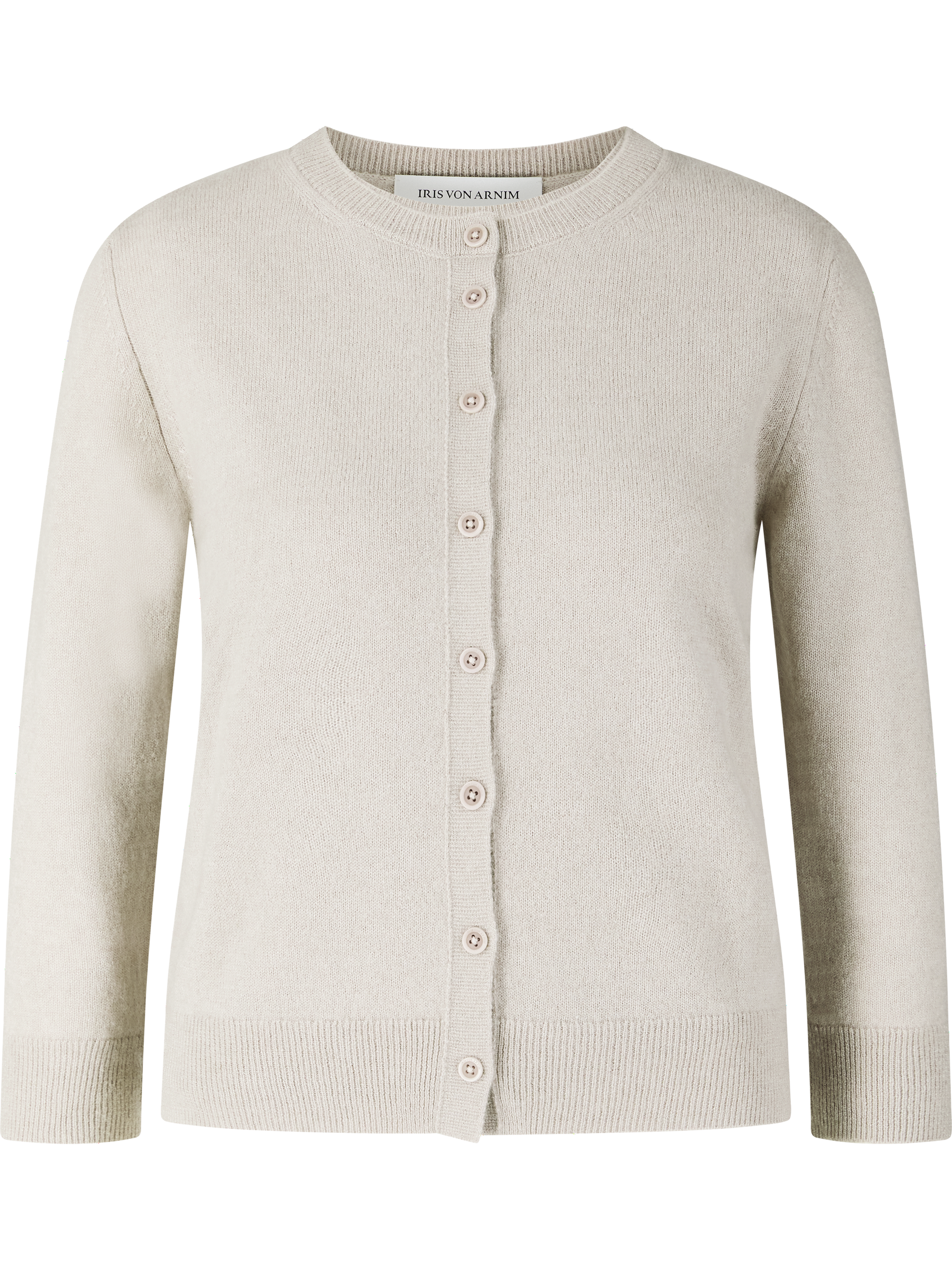 Cashmere-Seide Twin-Set 'Niara' Gravel