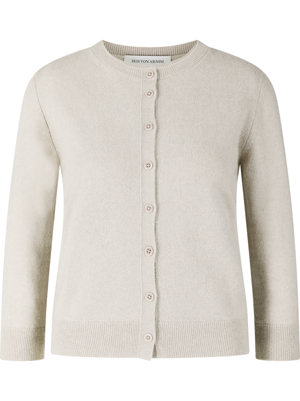 Cashmere-Seide Twin-Set 'Niara' Gravel