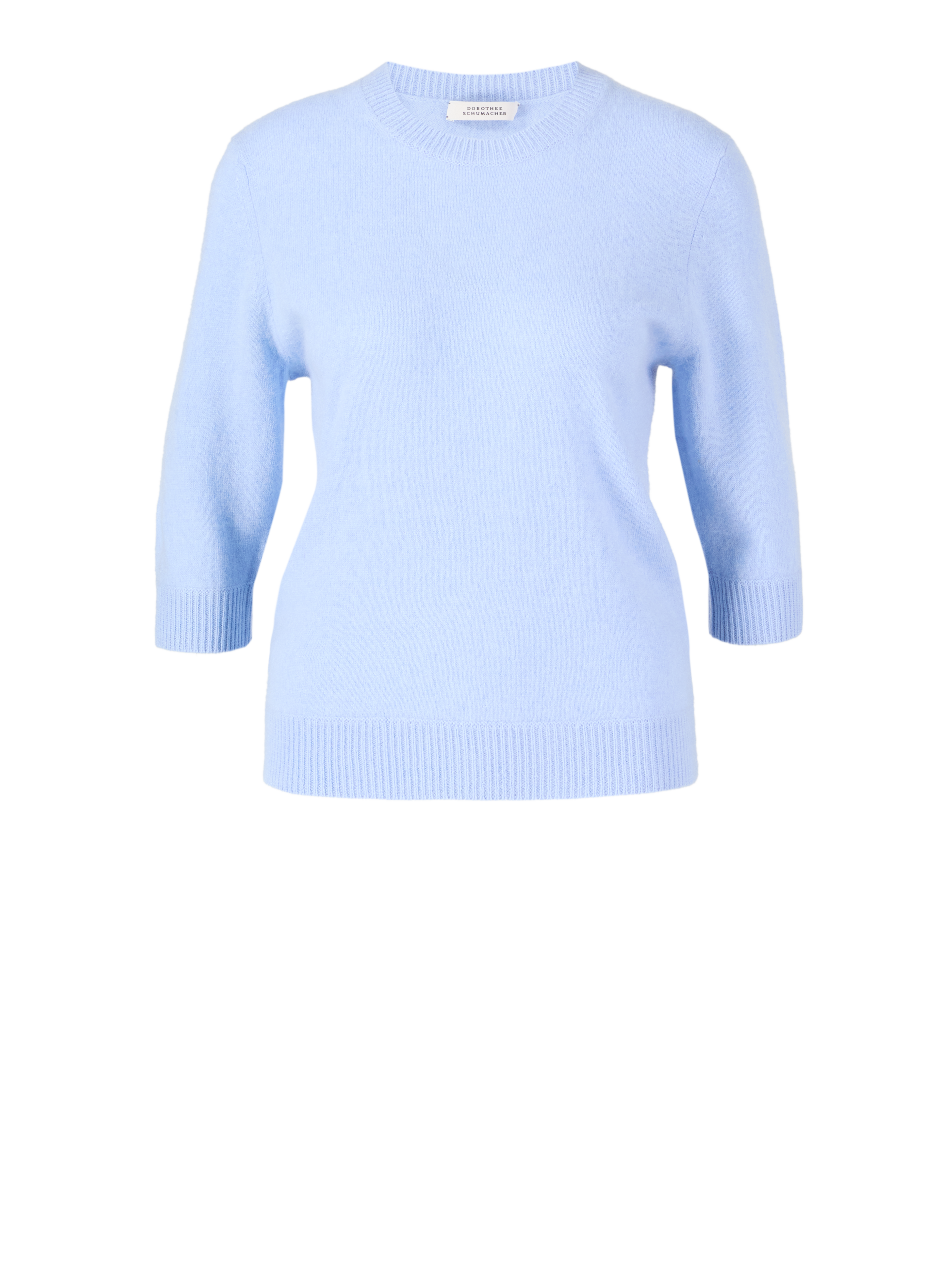 Woll-Cashmere-Pullover ,Fluffy Statements` Blau