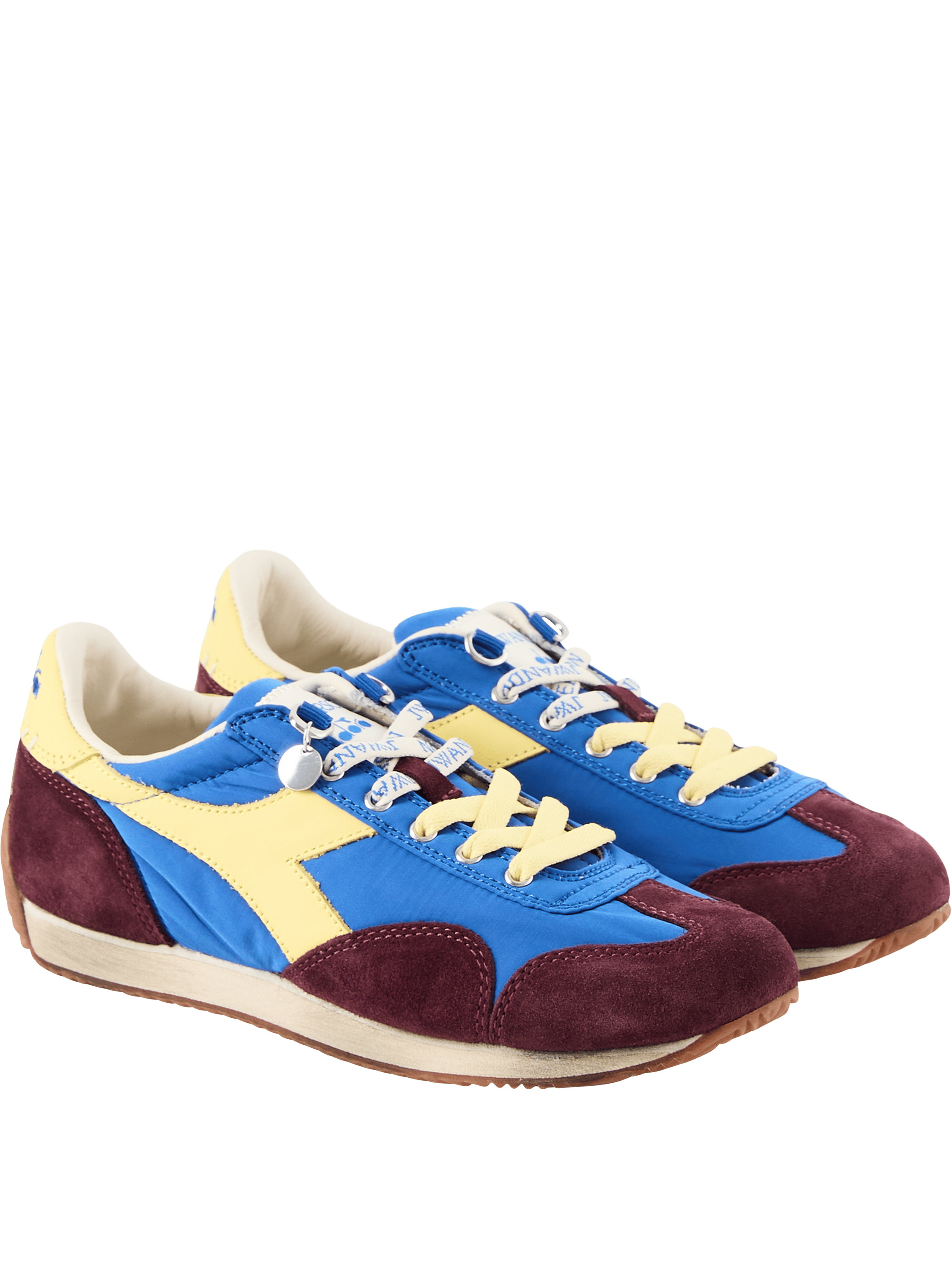 JW Anderson 'JW Anderson x Diadora Equipe' trainers – blue, Back view – UNGER.DE