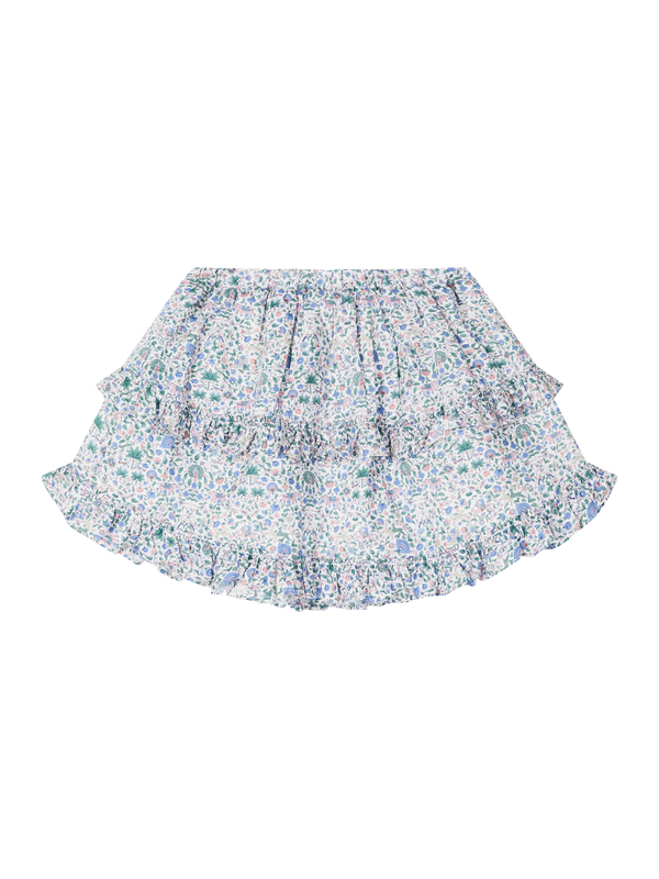 Volant Rock mit Liberty-Print Multi