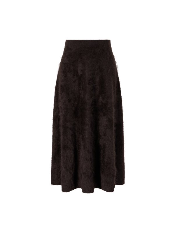 Gebürsteter Cashmere-Rock 'Kaycee' Schokolade