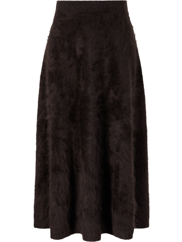 Gebürsteter Cashmere-Rock 'Kaycee' Schokolade