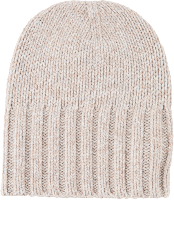 Cashmere-Beanie 'Malmo' Beige Meliert