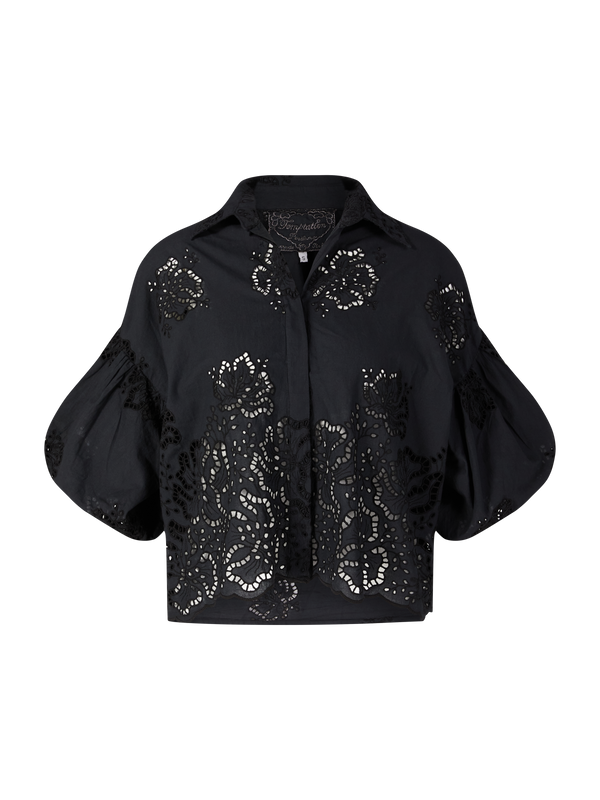 Hemdbluse 'Mentha' Schwarz