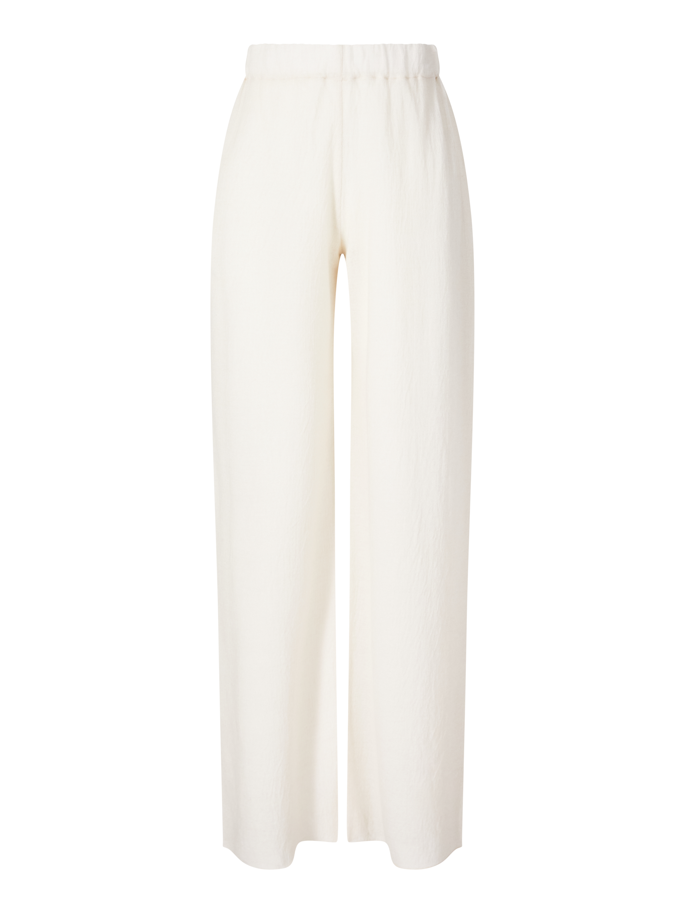 Cashmere-Hose mit geradem Bein Beige
