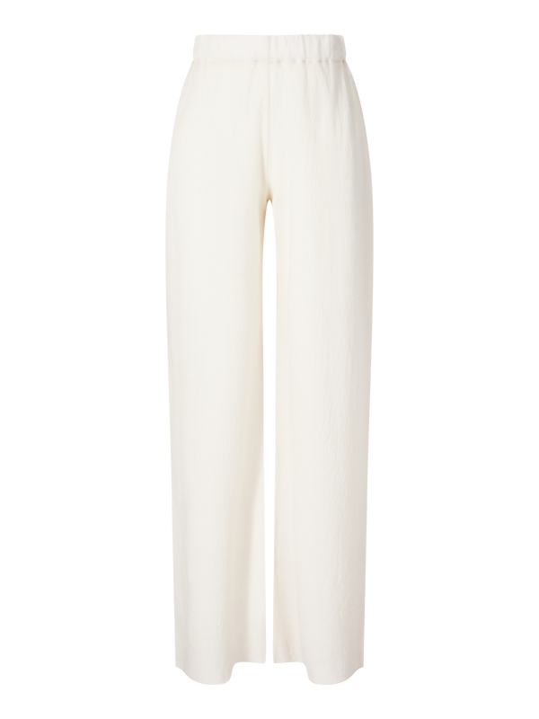 Cashmere-Hose mit geradem Bein Beige