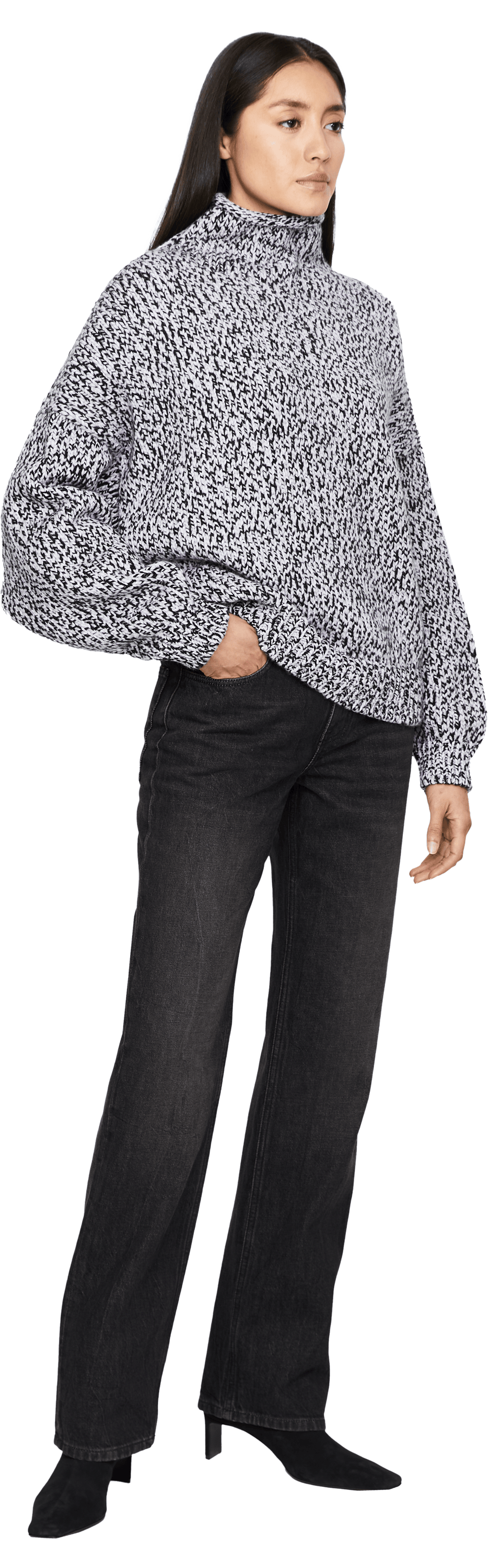 Khaite Cashmere jumper 'Leon' Multi, Side view – UNGER.DE