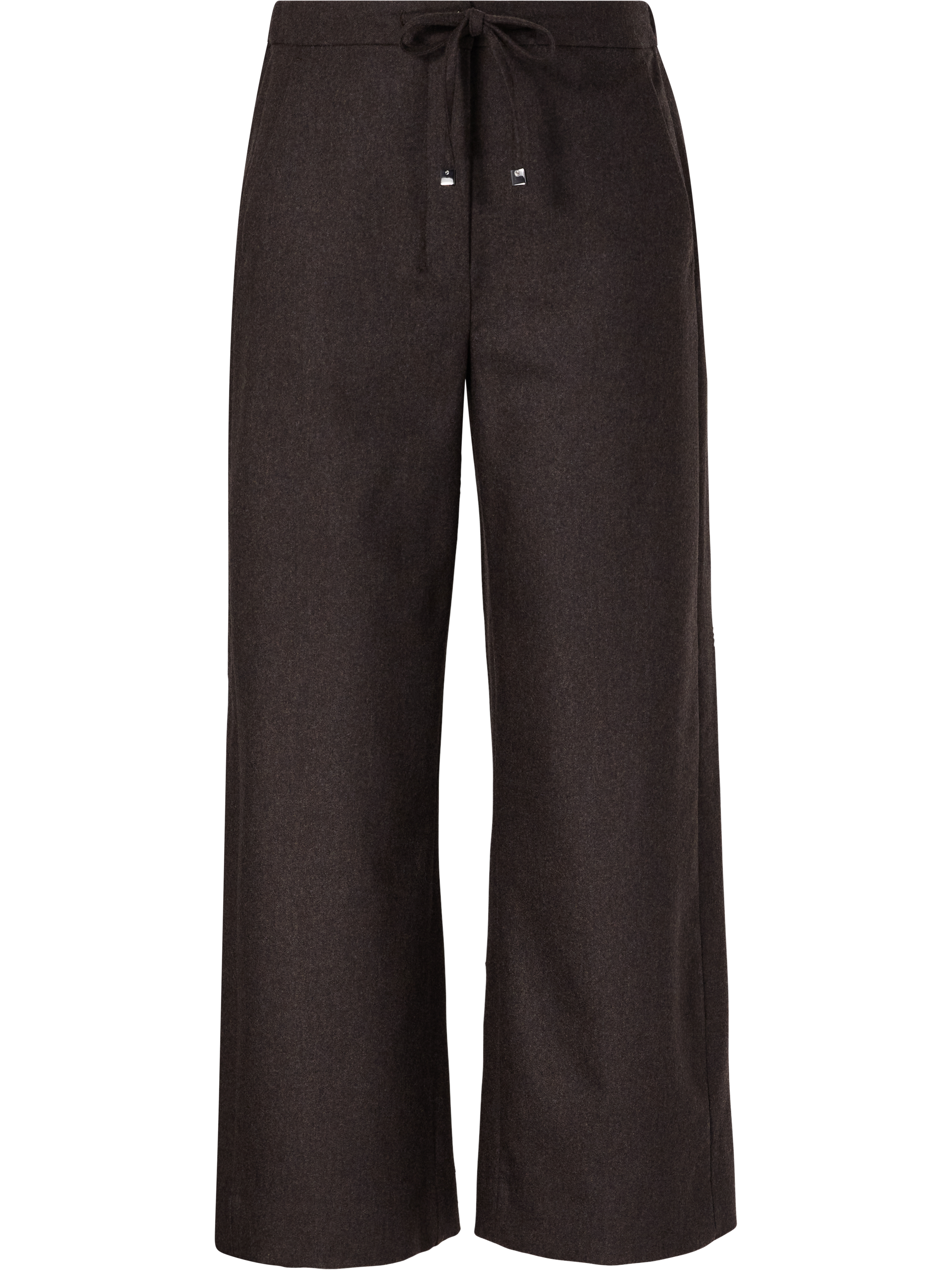 'Floria' woollen trousers dark brown