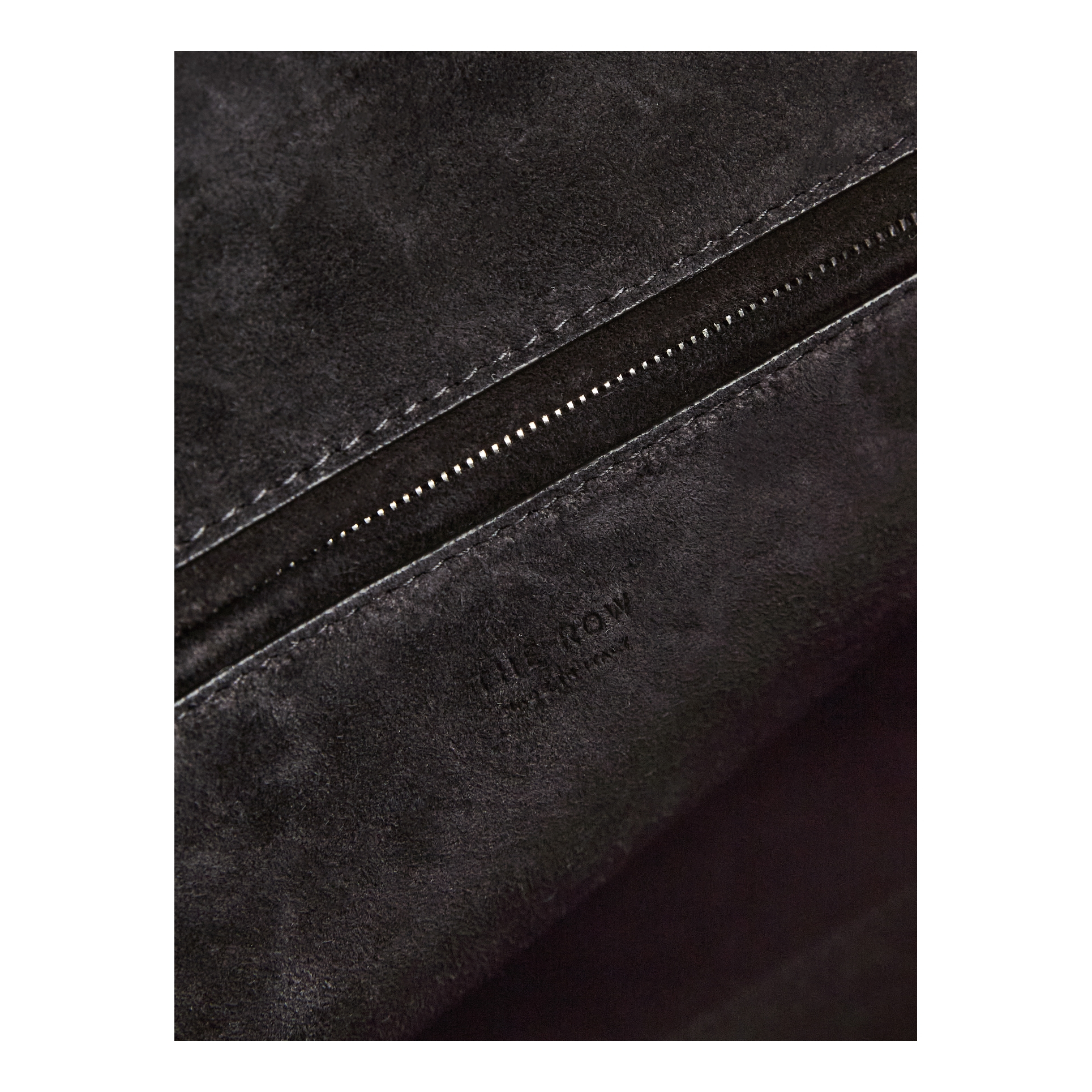 The Row 'Parker' shoulder bag in finely grained calfskin, black, Detail view – UNGER.DE