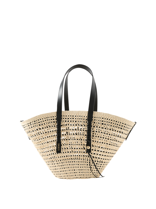 Shopper Paula's Ibiza 'Braid Basket Large' Natural/Schwarz