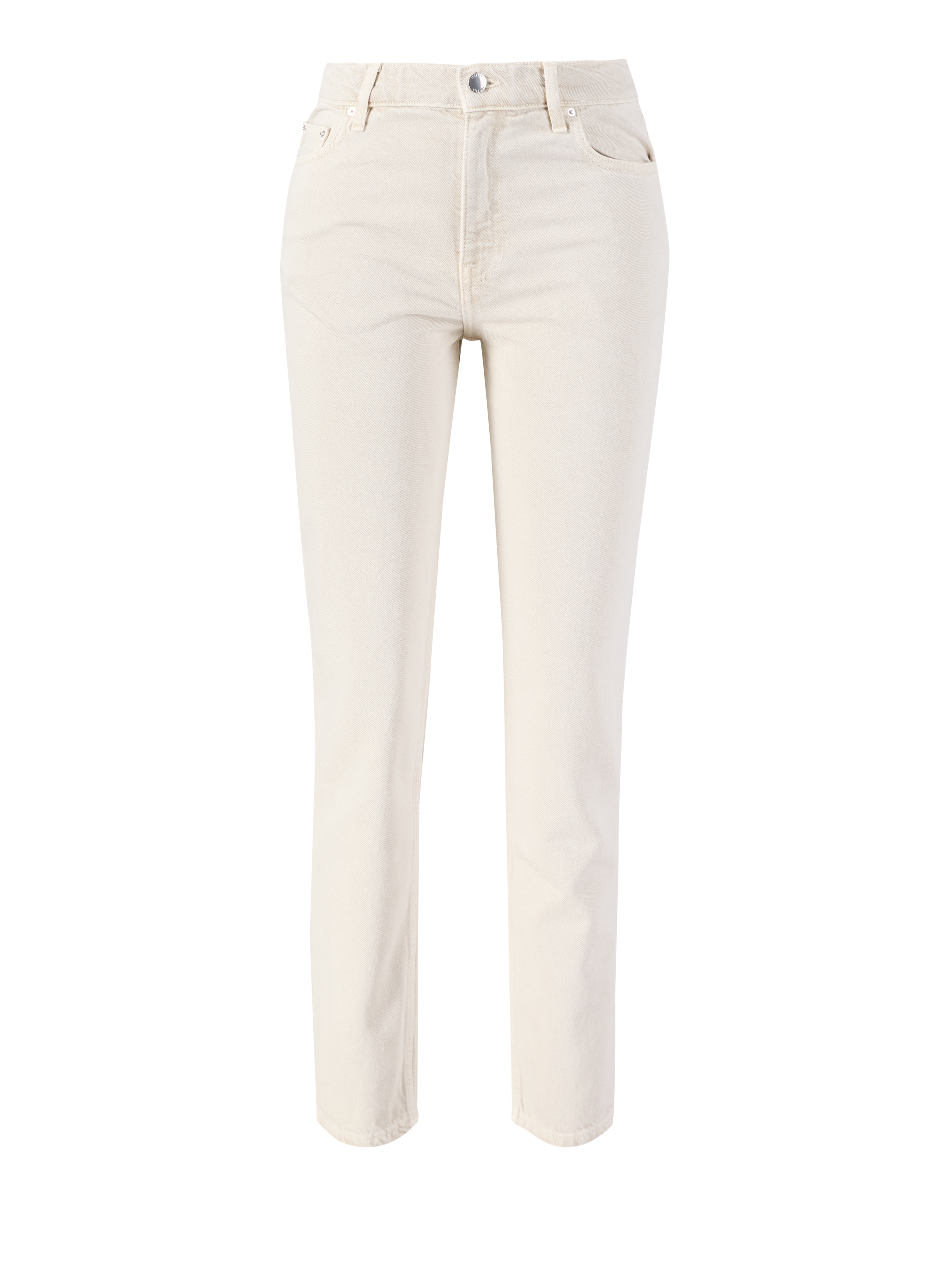 Tapered-Fit Jeans Beige