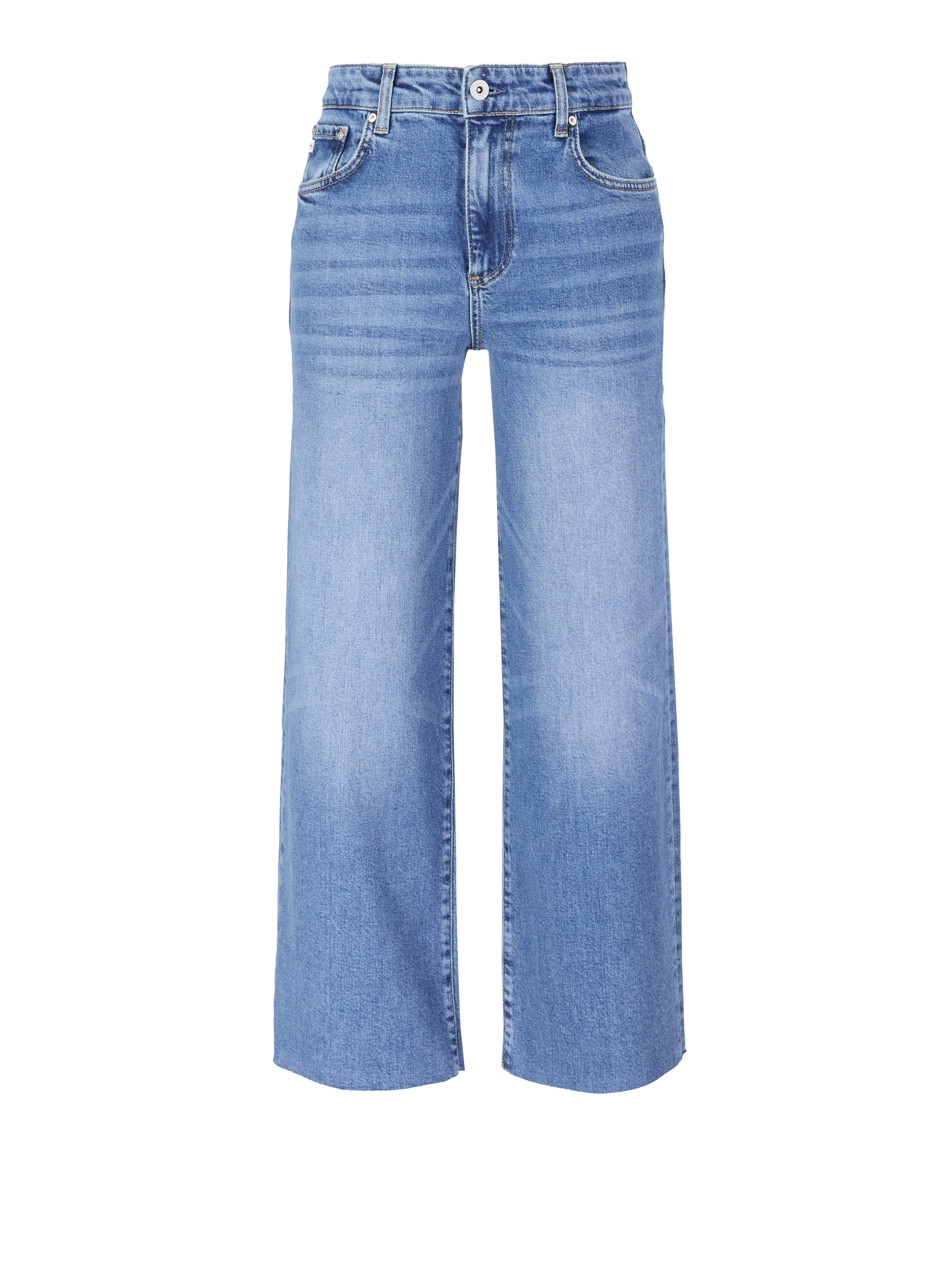 Wide-Leg Jeans 'Saige' Mittelblau 