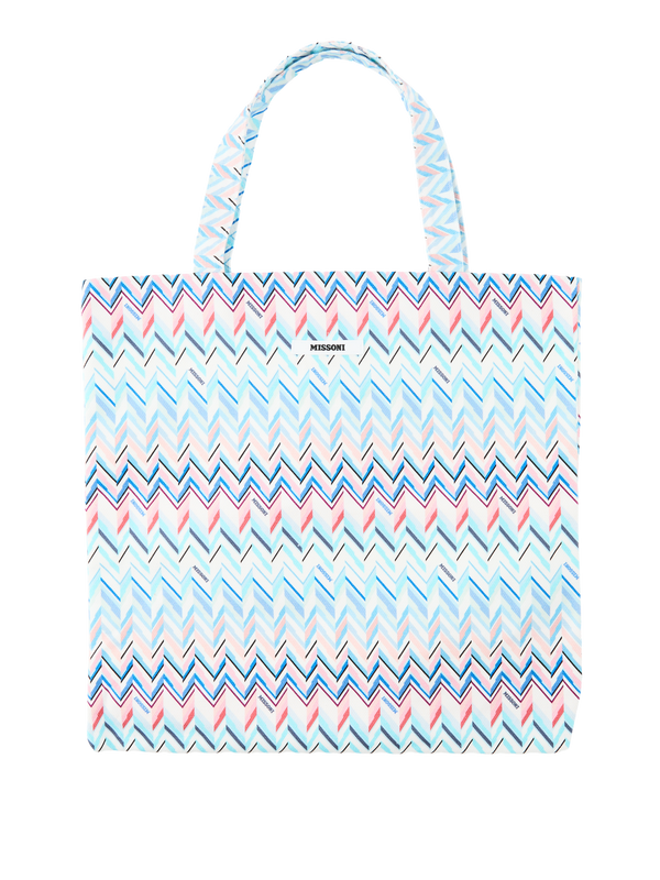 Handtasche mit Chevron-Print Multi