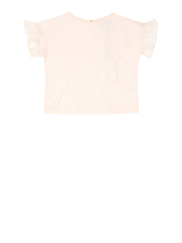 T-Shirt mit Rüschen Rosa 