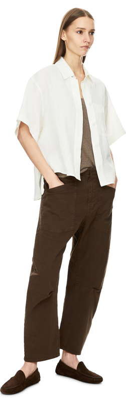 Hemd 'Sardinia' aus Leinen Bianco