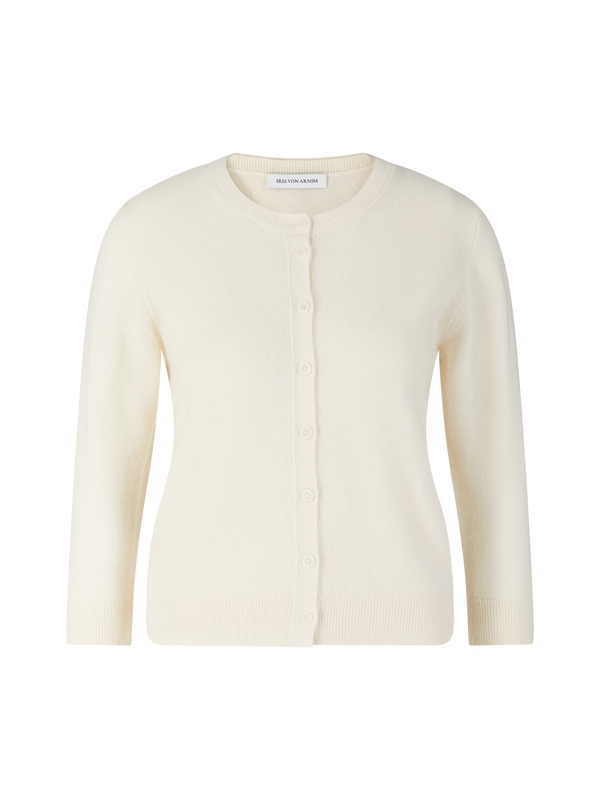 Cashmere-Seide Twin-Set 'Niara' Ecru