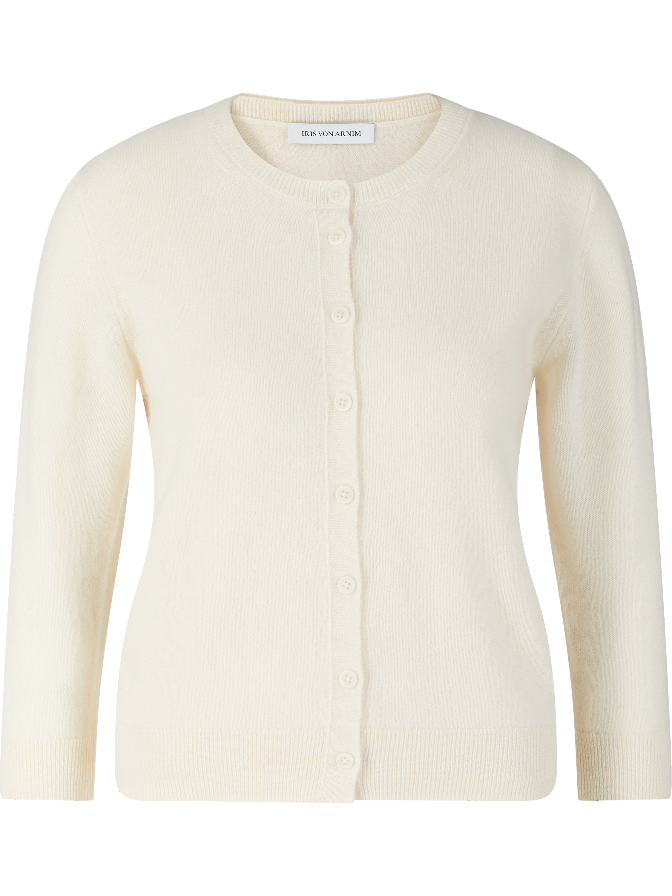 Cashmere-Seide Twin-Set 'Niara' Ecru