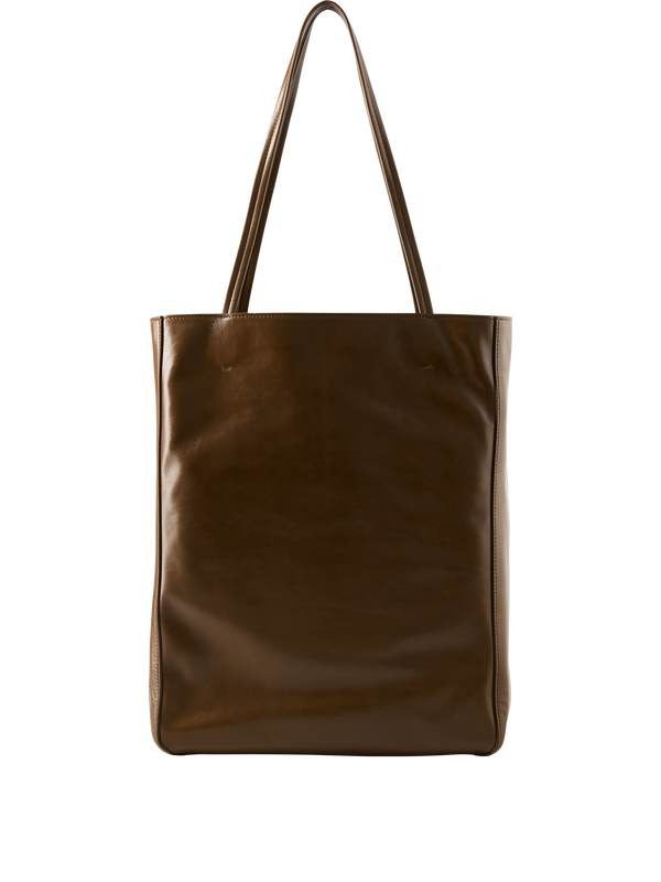 'Paper Tote' Shopping Bag in Khaki