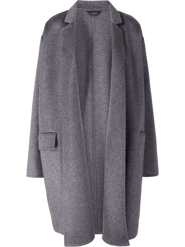Cashmere-Mantel Grau