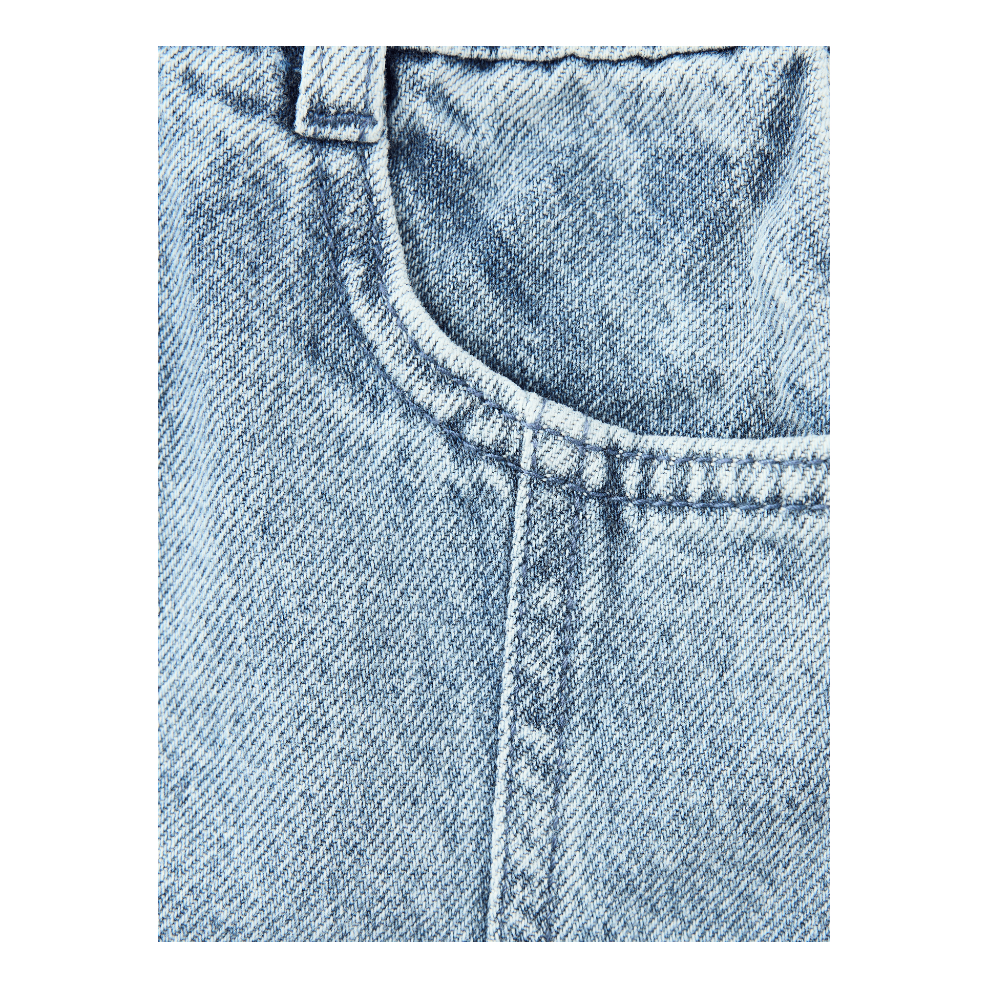 The New Society 'Ridge' denim skirt, blue, Front view – UNGER.DE