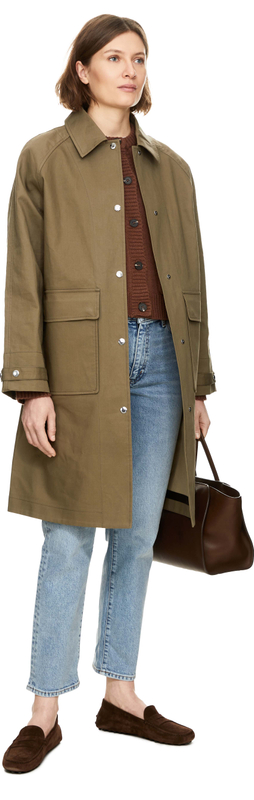 Parka aus Baumwolle Khaki