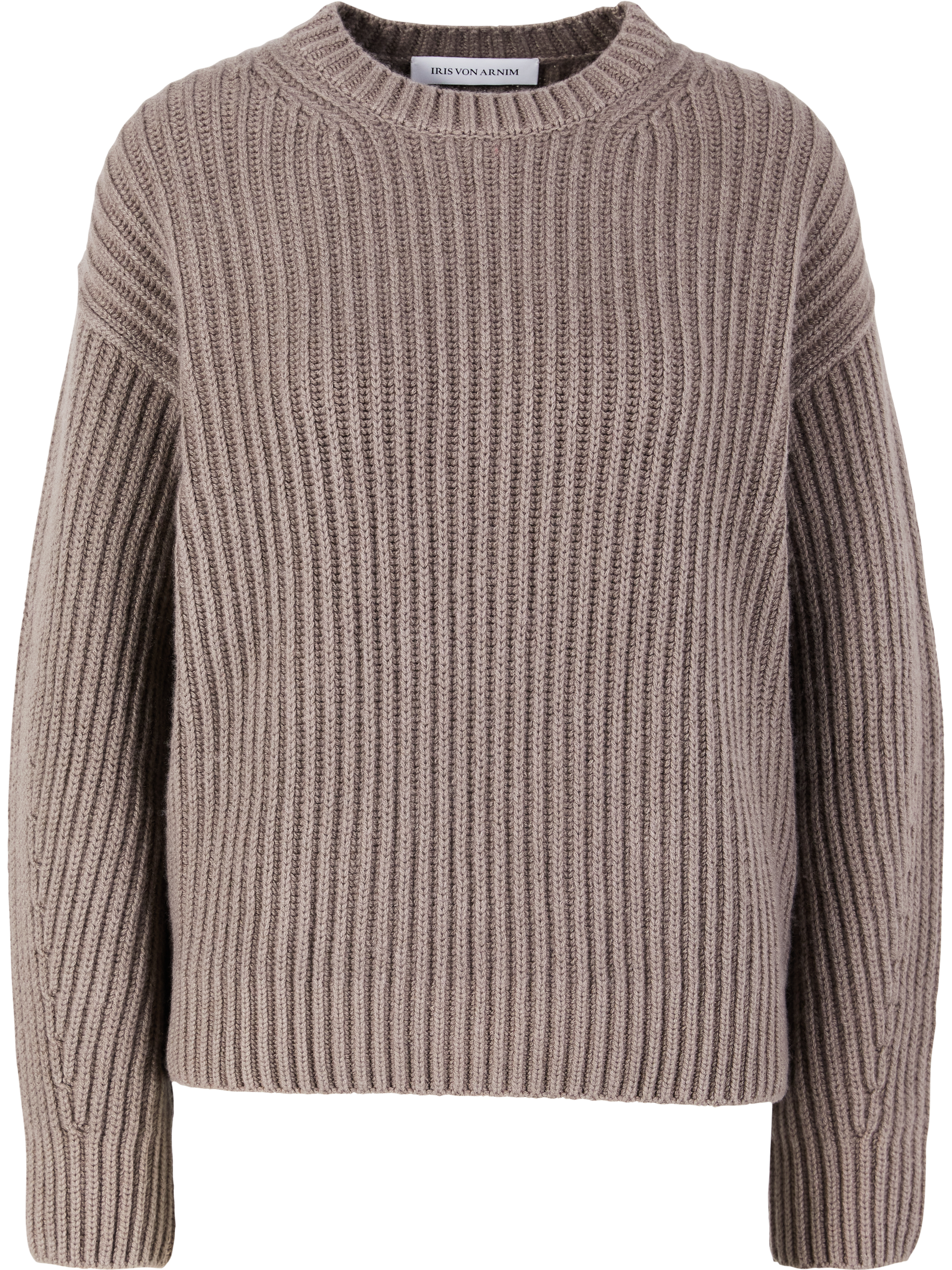 Iris von Arnim 'Pamy' Taupe Stonewashed Cashmere Jumper, Product view – UNGER.DE