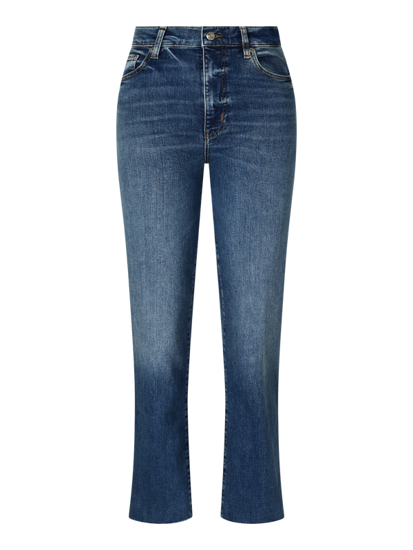 'Le Sleek' Straight-Leg Jeans, Medium Blue