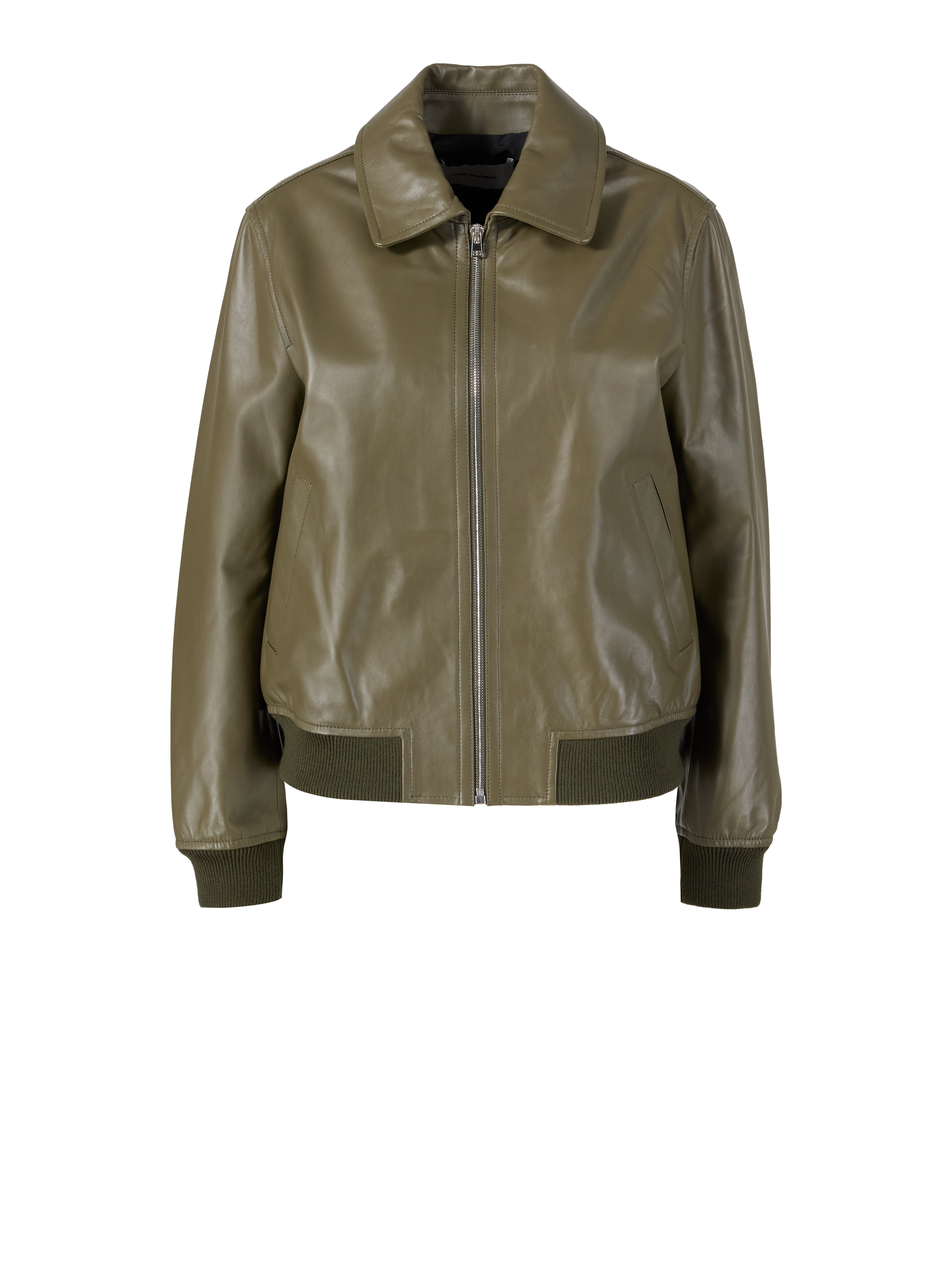 Leather jacket green