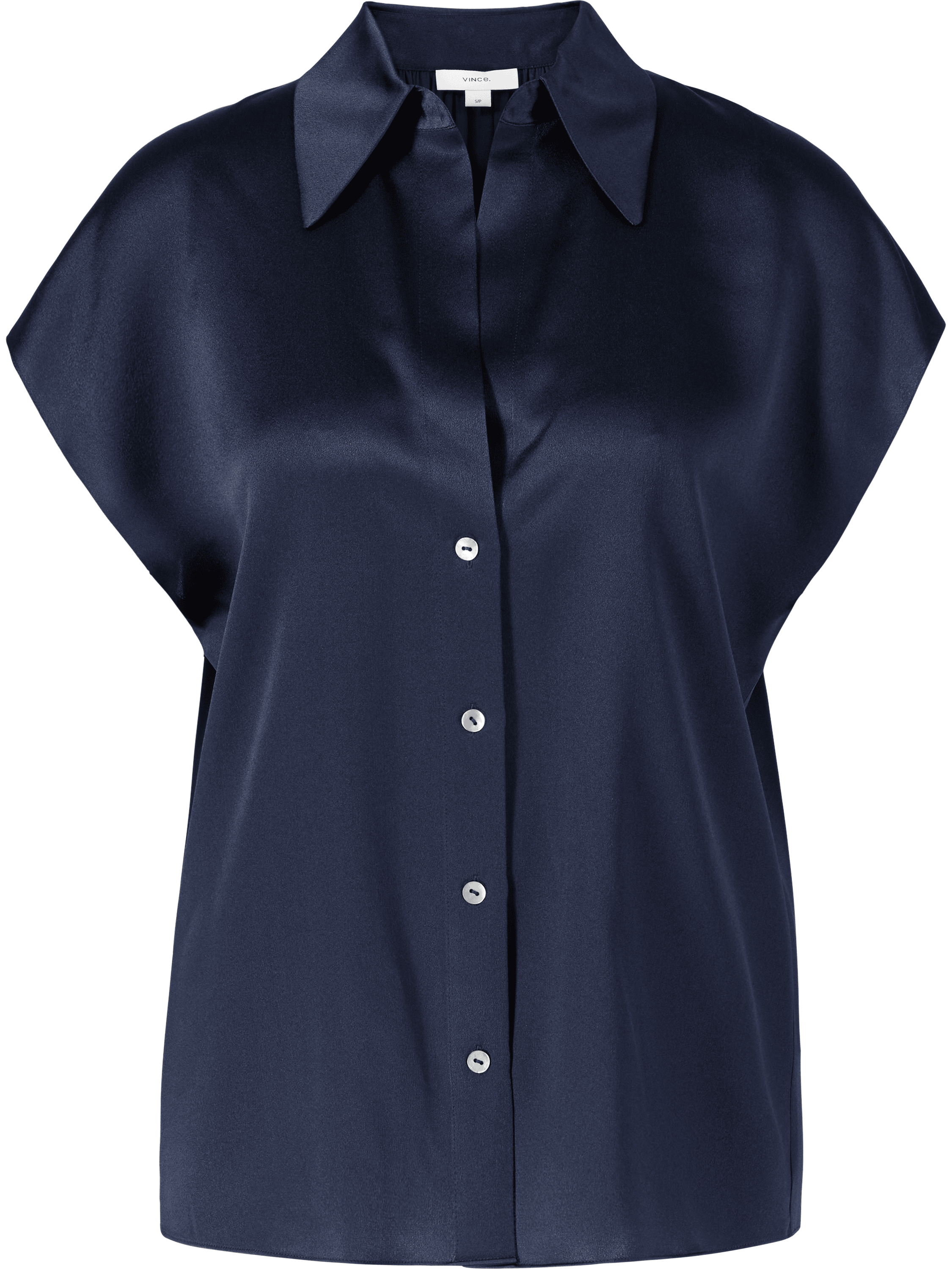 Vince Seidenbluse Marineblau, Produktansicht – UNGER.DE