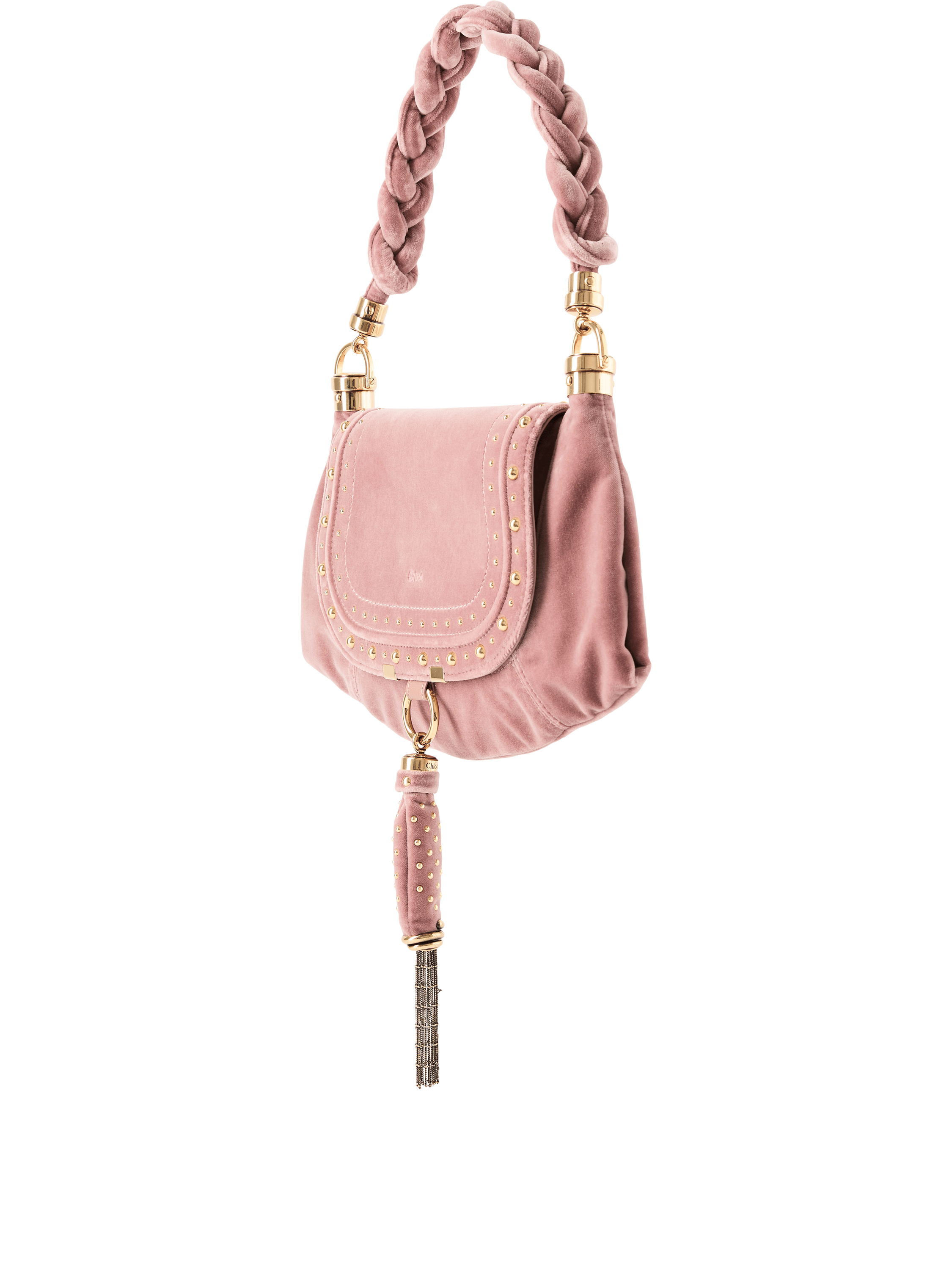 Chloé Schultertasche 'Marcie Foulard Small' Nougat, Frontansicht – UNGER.DE