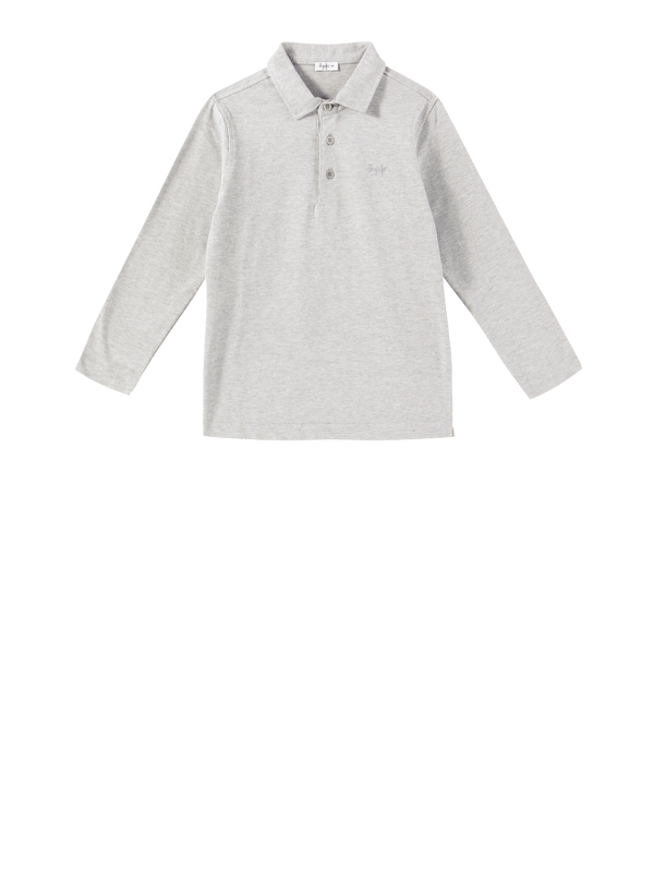 Baumwoll-Poloshirt Grau