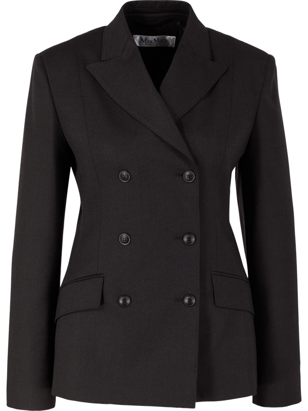 'Mirra' dark brown woollen blazer