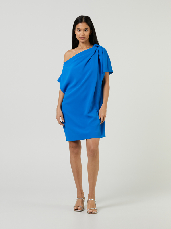 One-Shoulder Kleid 'Karsyn' Mittelblau