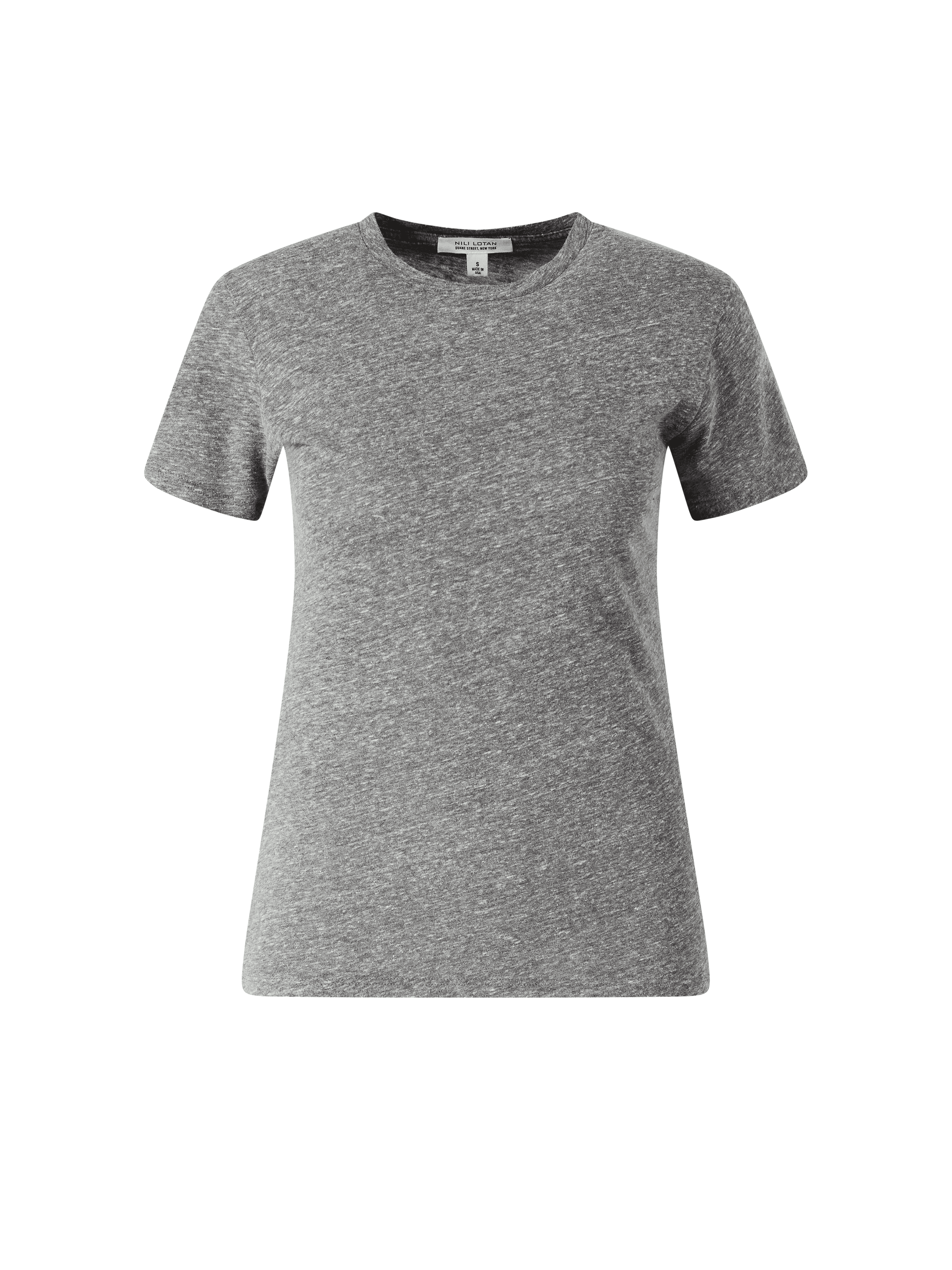 Meliertes T-Shirt 'Lana' Grau