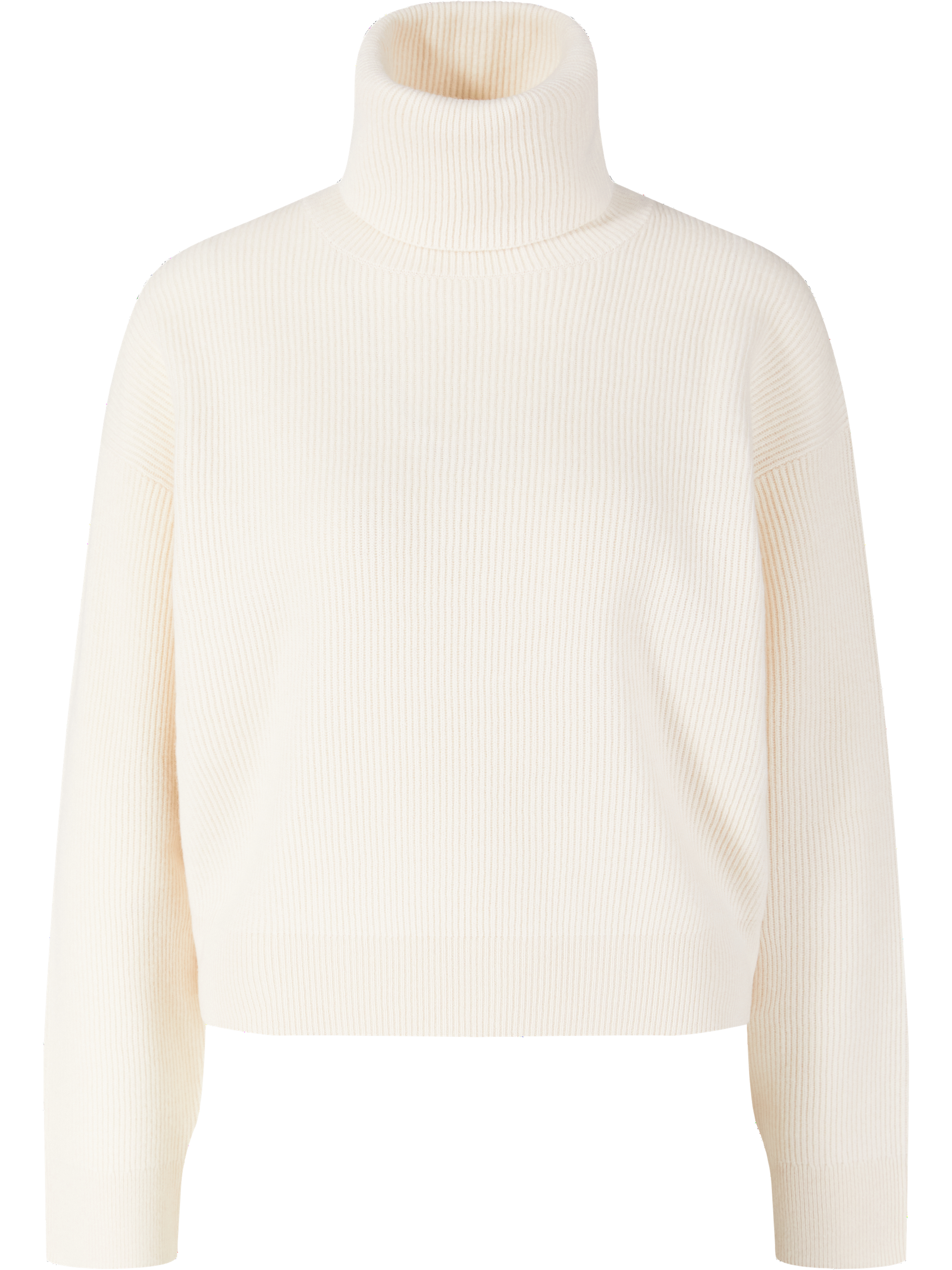 Woll-Cashmere-Rollkragenpullover Crème