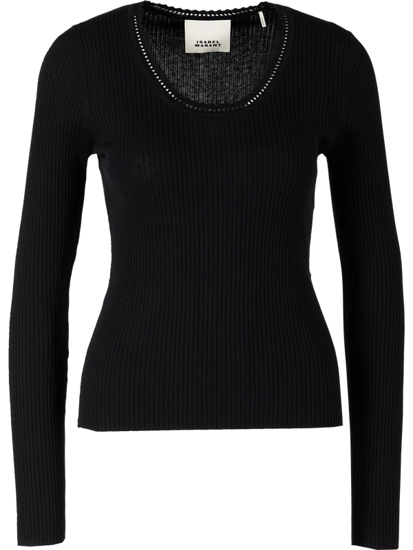 Langarmshirt 'Selenie' Schwarz