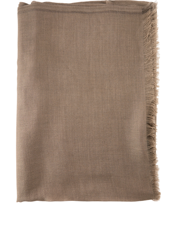 Cashmere-Seiden-Stola Braun