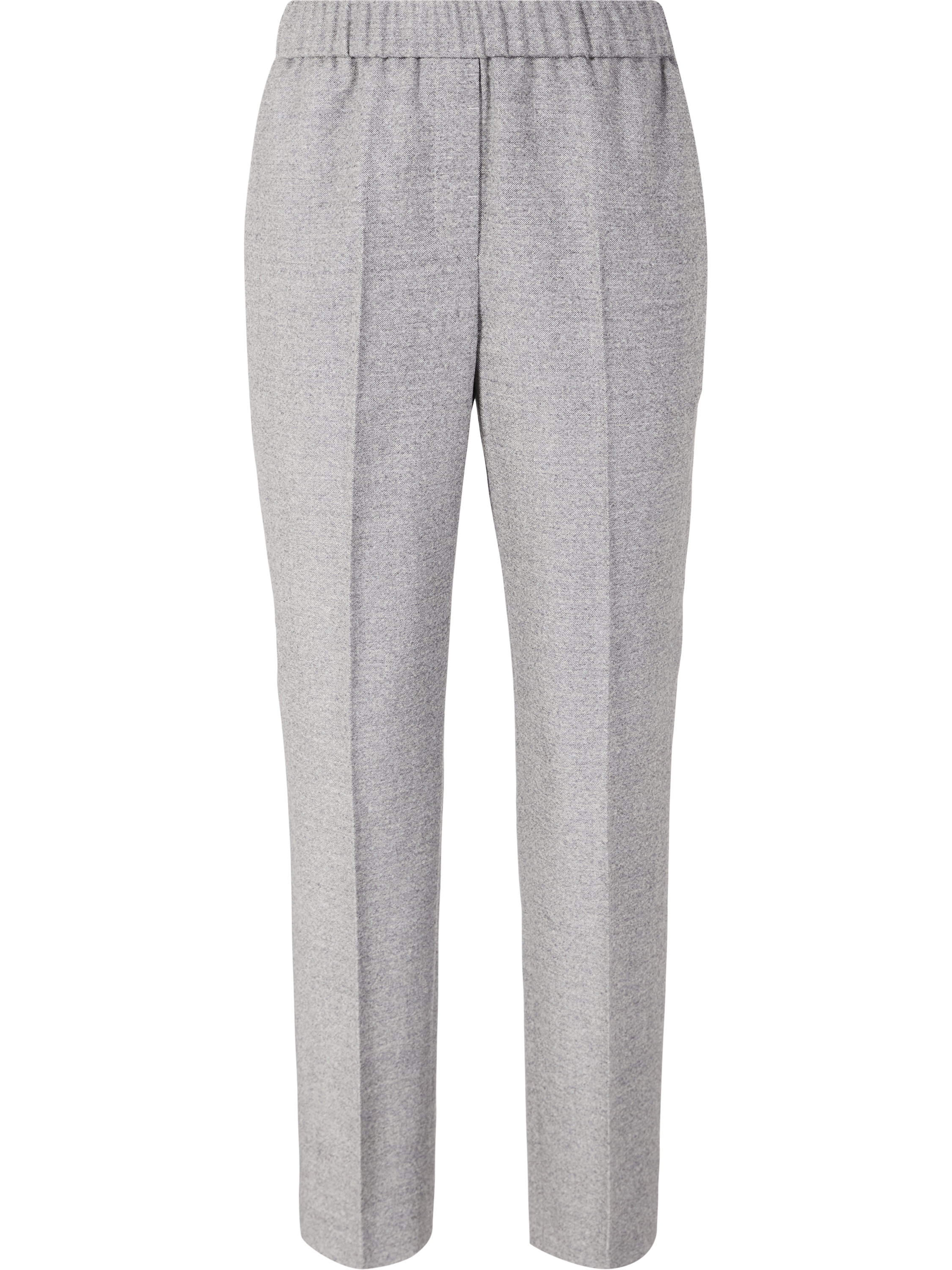 Tapered-Leg Wollhose Grau