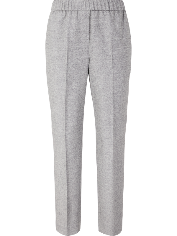 Tapered-Leg Wollhose Grau