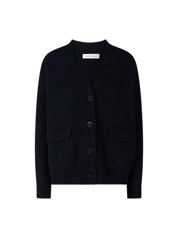 Woll-Cashmere-Strickjacke ‘Talisa' Navy
