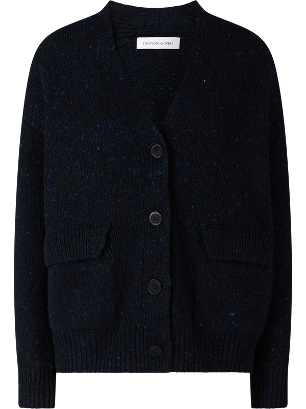 Woll-Cashmere-Strickjacke ‘Talisa' Navy