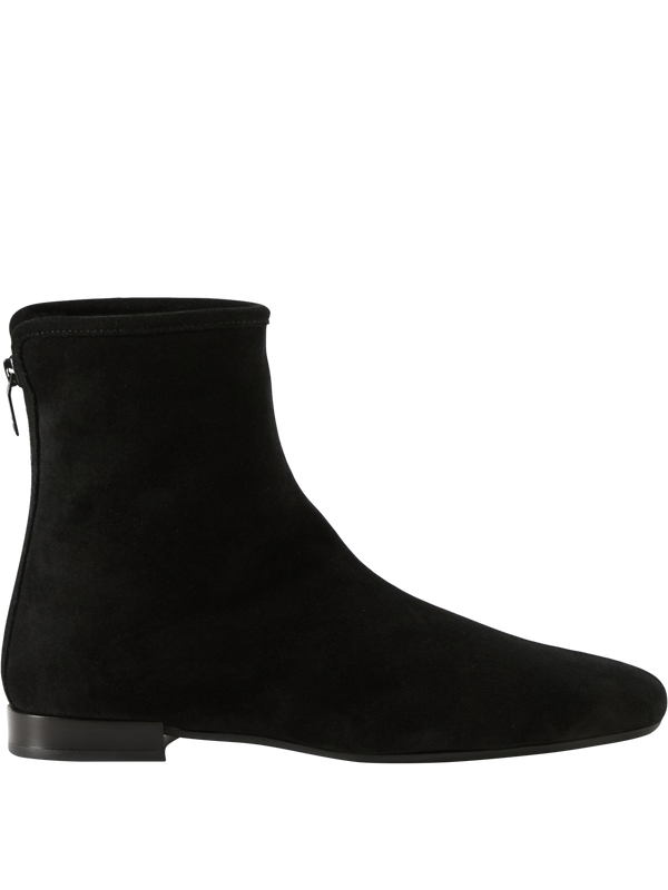 Black shearling boots