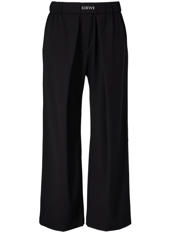 Wollhose mit LOEWE-Bund Schwarz