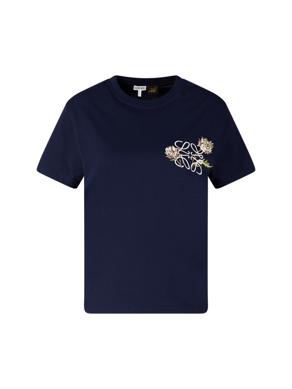 T-Shirt Paula's Ibiza mit Anagram-Stickerei Marineblau