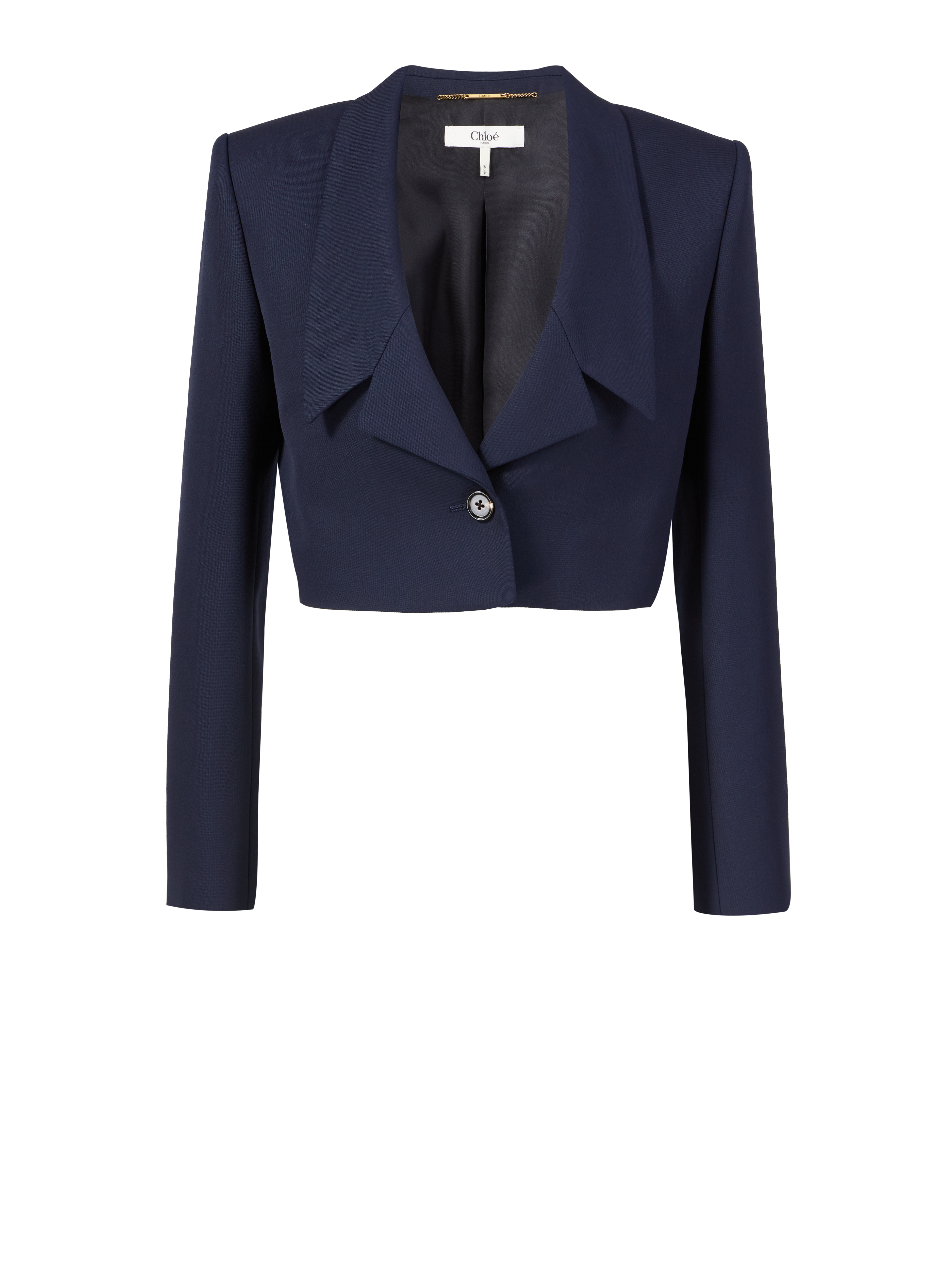 Verkürzter Blazer Marineblau