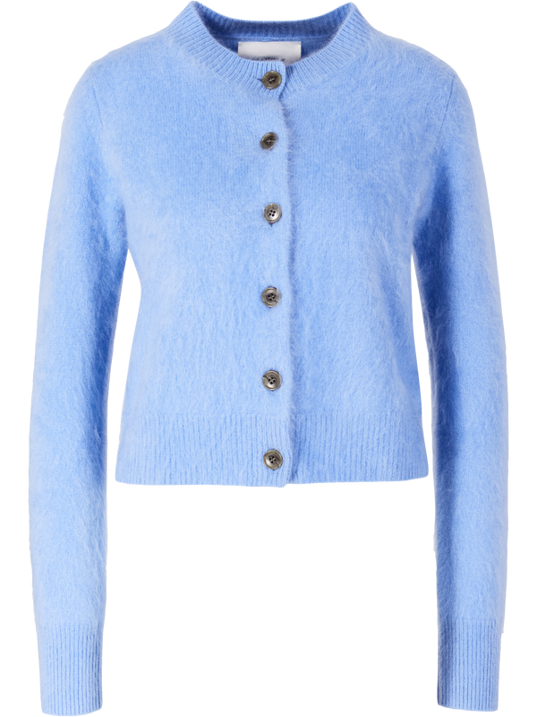 Gebürstete Cashmere-Strickjacke 'Azalea' Azure